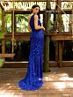 Primavera Couture 3729 One-Shoulder Beaded High Slit Dress