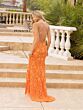 Primavera Couture 3731 Beaded Cross Back Dress