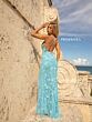 Primavera Couture 3731 Beaded Cross Back Dress