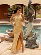 Primavera Couture 3761 Strappy Back One-Shoulder Dress