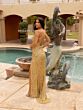 Primavera Couture 3761 Strappy Back One-Shoulder Dress