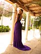 Primavera Couture 3764 Beaded Low Back High Slit Dress