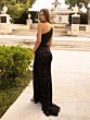 Primavera Couture 3766 Side Cutout Beaded Fringe Dress