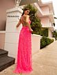 Primavera Couture 3772 Cross Back Beaded A-Line Dress