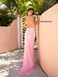 Primavera Couture 3786 Beaded High Slit Scoop Neck Dress