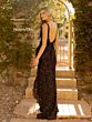 Primavera Couture 3799 Sleeveless Ruffle Slit Dress