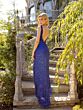 Primavera Couture 3799 Sleeveless Ruffle Slit Dress