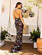 Primavera Couture 3901 Cross Back Butterfly Beaded Dress