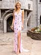 Primavera Couture 3901 Cross Back Butterfly Beaded Dress