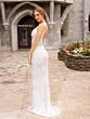 Primavera Couture 3903 Plunging Neck Beaded V-Back Dress