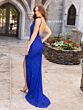 Primavera Couture 3904 V-Back Beaded Sleeveless Dress