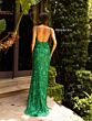 Primavera Couture 3905 Beaded Low Back High Slit Dress