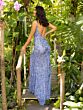 Primavera Couture 3905 Beaded Low Back High Slit Dress