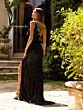 Primavera Couture 3906 One-Shoulder Beaded Fringe Dress