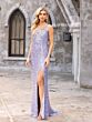 Primavera Couture 3906 One-Shoulder Beaded Fringe Dress