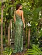 Primavera Couture 3906 One-Shoulder Beaded Fringe Dress