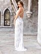 Primavera Couture 3907 Cross Back Spaghetti Strap Beaded Dress