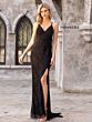 Primavera Couture 3907 Cross Back Spaghetti Strap Beaded Dress