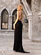 Primavera Couture 3907 Cross Back Spaghetti Strap Beaded Dress