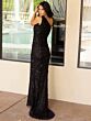 Primavera Couture 3915 One-Shoulder Beaded Sleeveless Dress