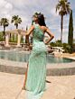 Primavera Couture 3915 One-Shoulder Beaded Sleeveless Dress