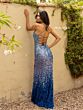 Primavera Couture 3916 Sleeveless High Slit Sequined Dress