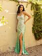 Primavera Couture 3916 Sleeveless High Slit Sequined Dress