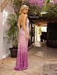 Primavera Couture 3916 Sleeveless High Slit Sequined Dress