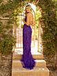 Primavera Couture 3917 Spaghetti Strap Lace-Up Back Dress