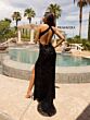 Primavera Couture 3918 Cross Back Sleeveless Dress