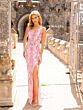 Primavera Couture 3926 V-Neck Beaded Sleeveless Dress