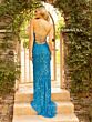 Primavera Couture 3933 Side Slit Sleeveless Beaded Dress