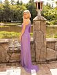 Primavera Couture 3939 Beaded One-Shoulder High Slit Dress