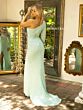 Primavera Couture 3939 Beaded One-Shoulder High Slit Dress