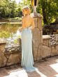 Primavera Couture 3941 High Slit Beaded Cross Back Dress