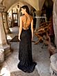 Primavera Couture 3943 Beaded Lace-Up Back Spaghetti Strap Dress