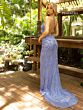 Primavera Couture 3949 High Slit Spaghetti Strap Dress