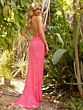 Primavera Couture 3949 High Slit Spaghetti Strap Dress