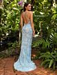 Primavera Couture 3949 High Slit Spaghetti Strap Dress