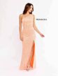 Primavera Couture 3951 High Slit Lattice Back Dress