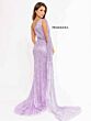 Primavera Couture 3956 Asymmetric Neck Shoulder Streamer Dress