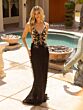Primavera Couture 3966 Back Slit Spaghetti Strap Butterfly Dress