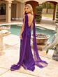 Primavera Couture 3971 Backless Shoulder Streamer Dress