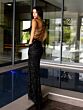 Primavera Couture 4101 One-Shoulder Sleeveless Beaded Dress