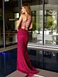 Primavera Couture 4101 One-Shoulder Sleeveless Beaded Dress