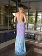 Primavera Couture 4102 Spaghetti Strap Ombre Sequin Dress