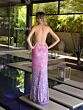 Primavera Couture 4102 Spaghetti Strap Ombre Sequin Dress