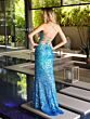 Primavera Couture 4102 Spaghetti Strap Ombre Sequin Dress