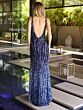 Primavera Couture 4103 Low Back Beaded High Slit Dress