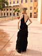 Primavera Couture 4106 Sleeveless Tiered Ruffle Skirt Dress